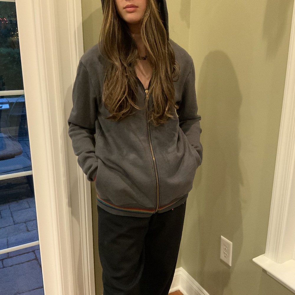 Aviator Nation Sweatshirt Grey Size M Rainbow